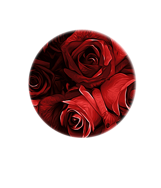 Photo en porcelaine de forme ronde (pleine surface)